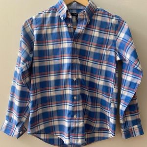 Brooks Brothers Boys Non-Iron Supima Cotton Plaid Shirt Size Med EUC